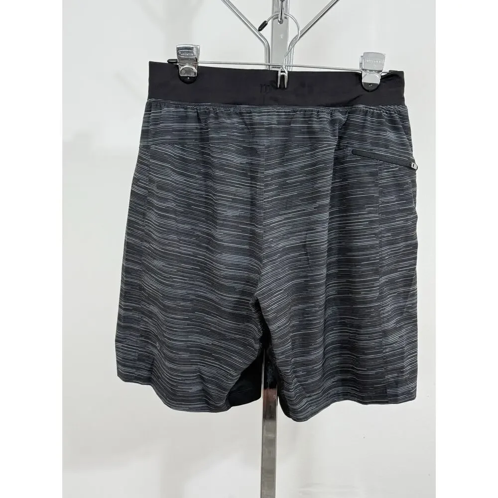 Lululemon Athletic Shorts Men’s Size M Black Gray Training Running Gym Active